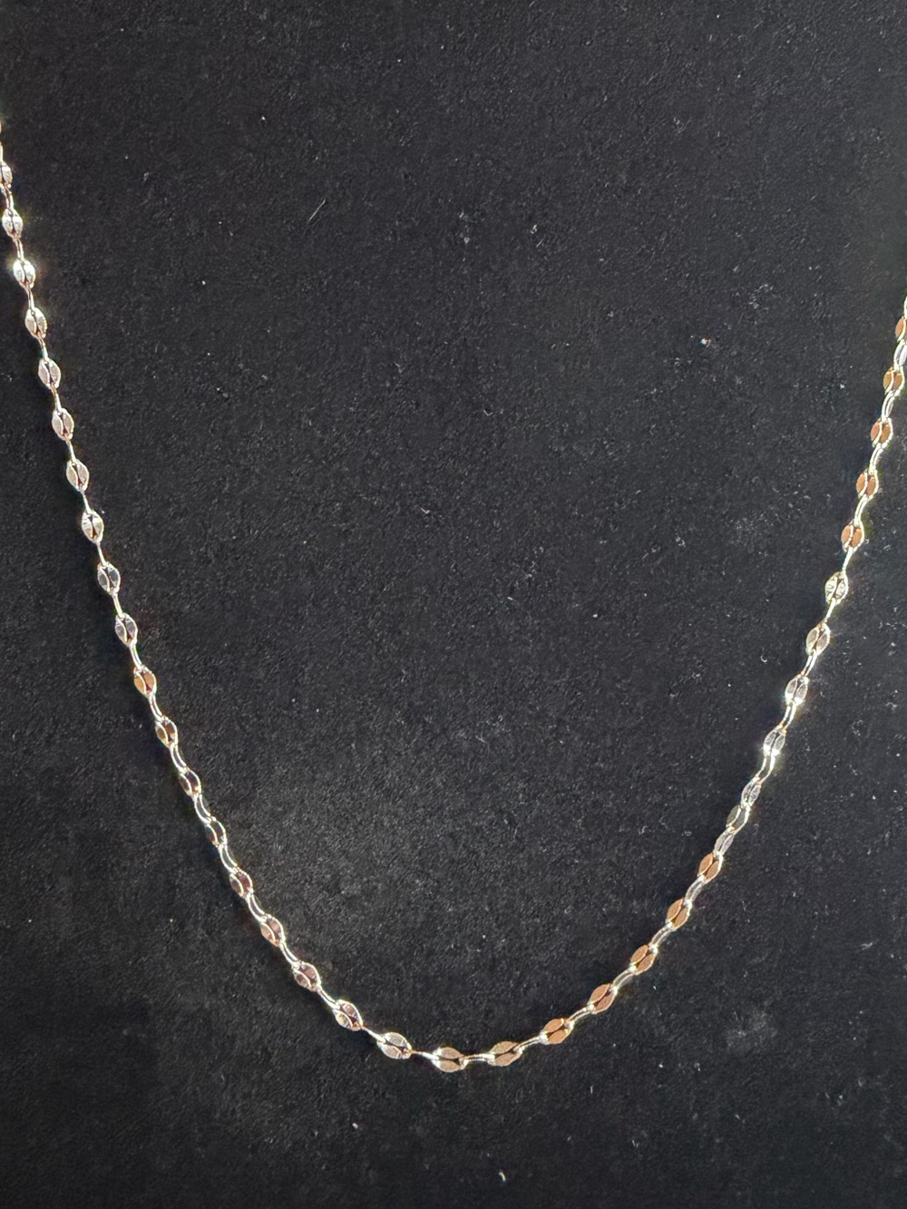 925 Sterling Silver Mirror Link Chain 20”